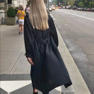 ARITZIA Le Fou Wilfred Mercier Jacket in Black 100% silk size small